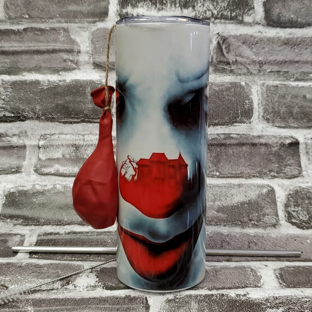 Pennywise the Dancing Clown IT Stainless Steel Tumbler Sublimated 20oz - Picture 4 of 10